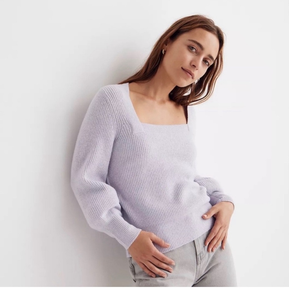 Madewell Square-Neck Pullover Sweater
